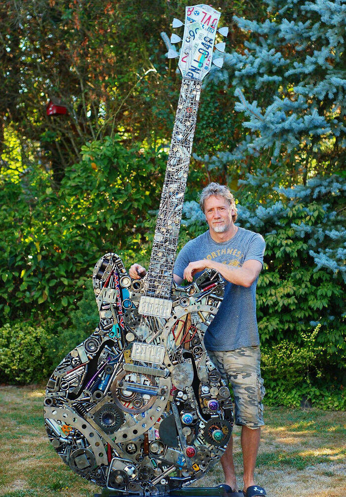 Crafting Marvels From Scrap: The Artists Transformative Sculptures