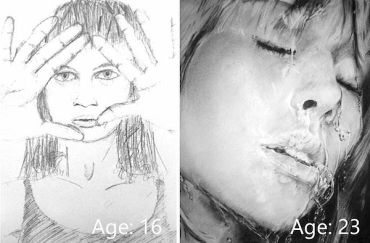 Artistic Evolution: Impressive Growth Over Time