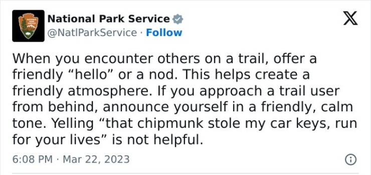 Natures Comedy: National Park Services Social Media Genius