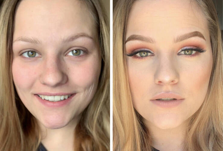Women Demonstrating Makeups Remarkable Impact
