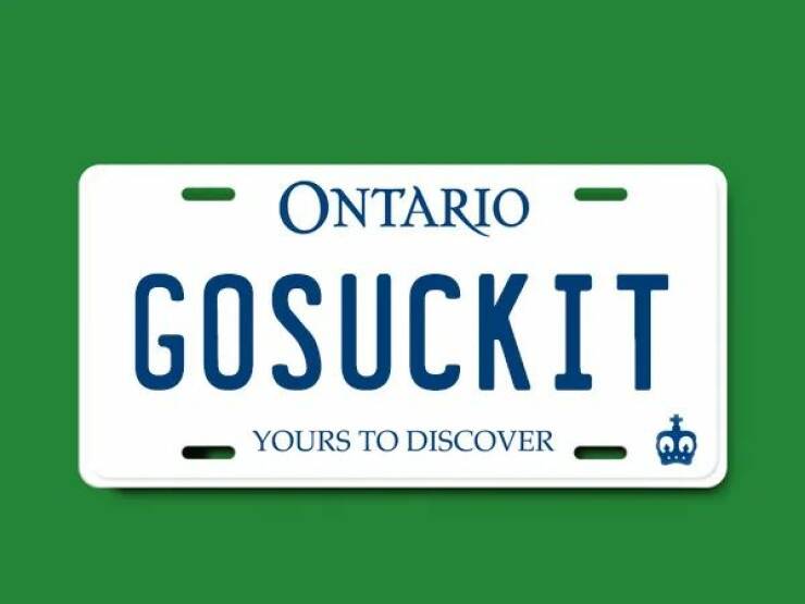 License Plate Rejects: Ontario License Plate Rejects: Ontarios Unusual List Revealed