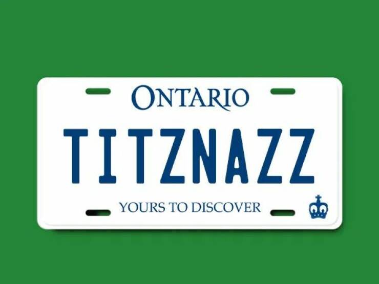 License Plate Rejects: Ontario License Plate Rejects: Ontarios Unusual List Revealed