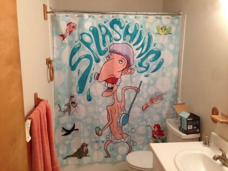 Bath-Time Bizarreness: Insanely Wild Shower Curtain Designs