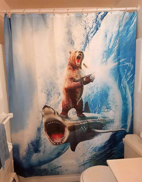 Bath-Time Bizarreness: Insanely Wild Shower Curtain Designs