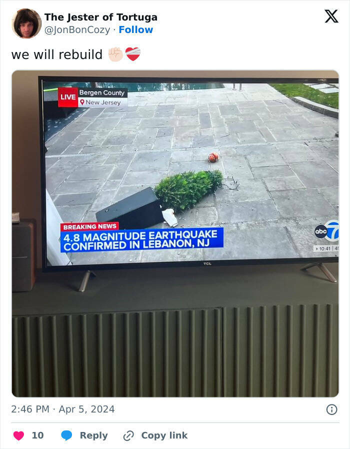 Laughing Through Disaster: The Hilarious We Will Rebuild Trend After The East Coast Earthquake