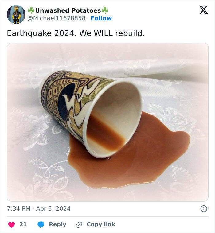 Laughing Through Disaster: The Hilarious We Will Rebuild Trend After The East Coast Earthquake
