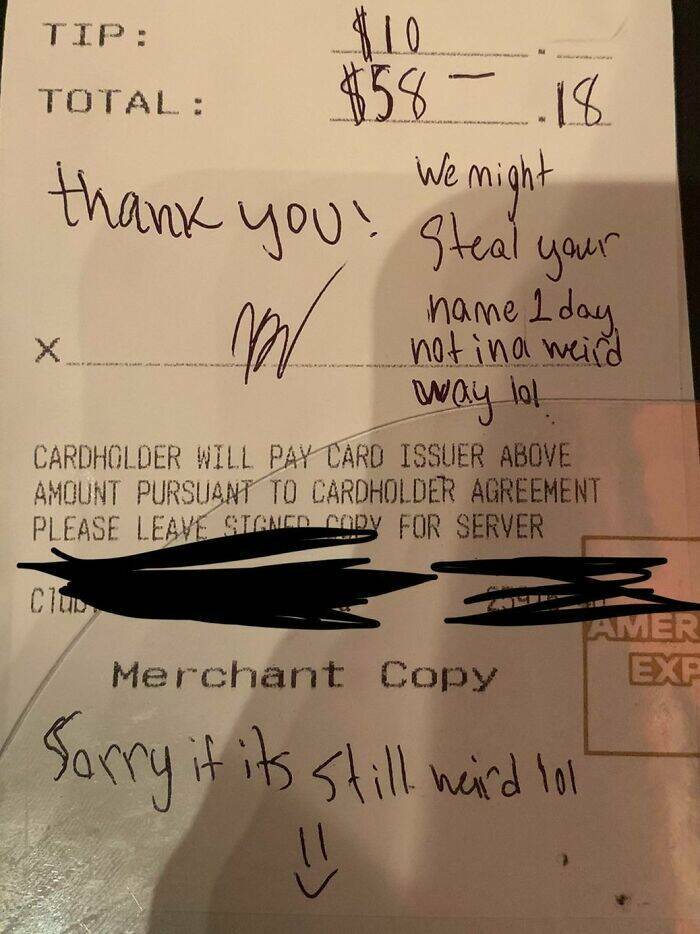 Doubtful Dining: Questionable Tips Left For Servers