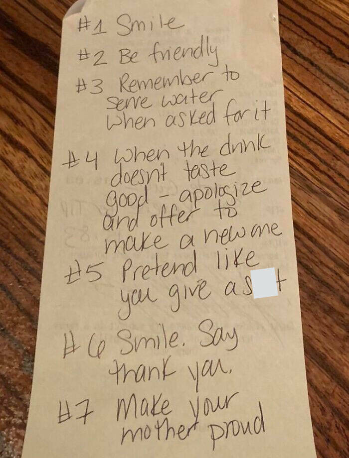 Doubtful Dining: Questionable Tips Left For Servers