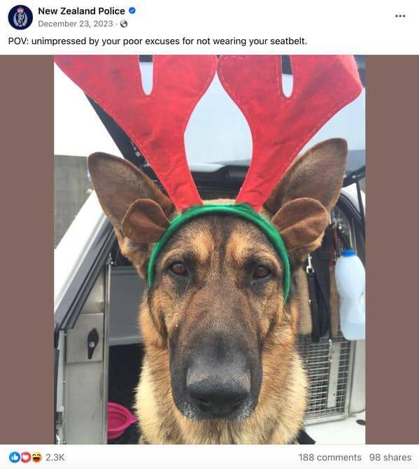 Hilarious Highlights From The New Zealand Police Facebook