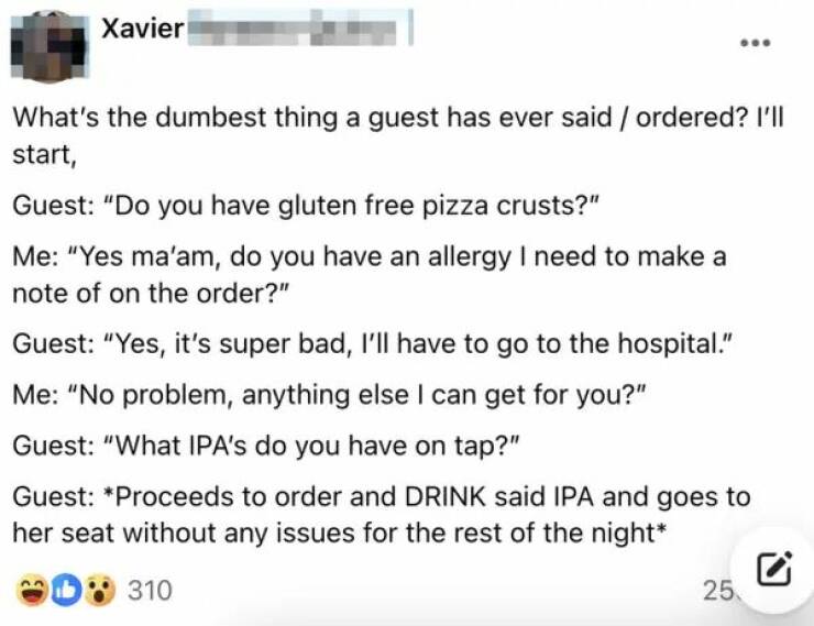 Anecdotes Of Customer Service Absurdity