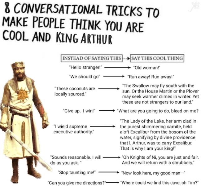 Hilarious Monty Python Holy Grail Memes