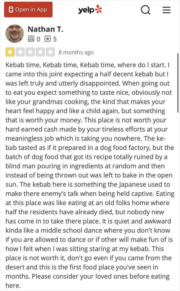 Craziest Yelp Reviews That Will Leave You Speechless