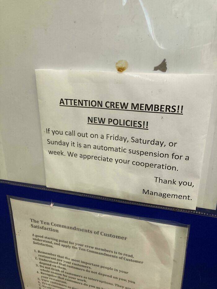Ridiculous Prohibitions In The Worst Work Environments