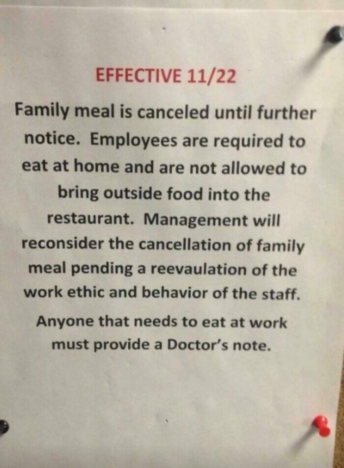 Ridiculous Prohibitions In The Worst Work Environments