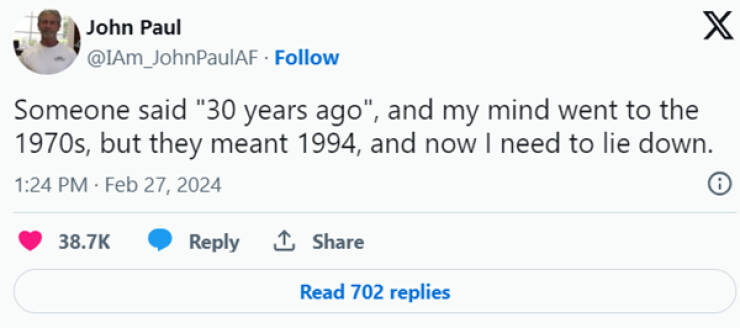 Moments That Make You Feel Old