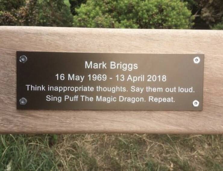 The Most Touching Bench Plaques