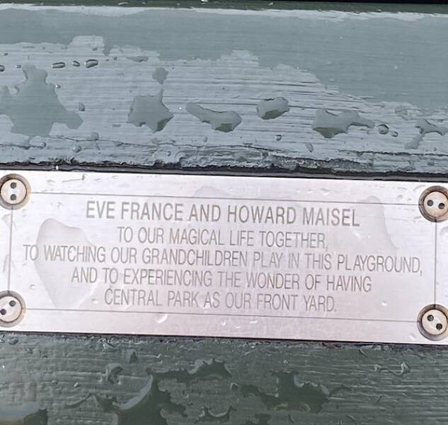 The Most Touching Bench Plaques