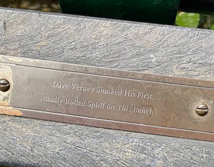 The Most Touching Bench Plaques