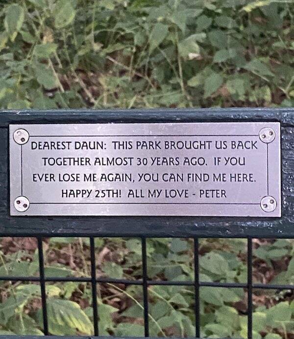 The Most Touching Bench Plaques