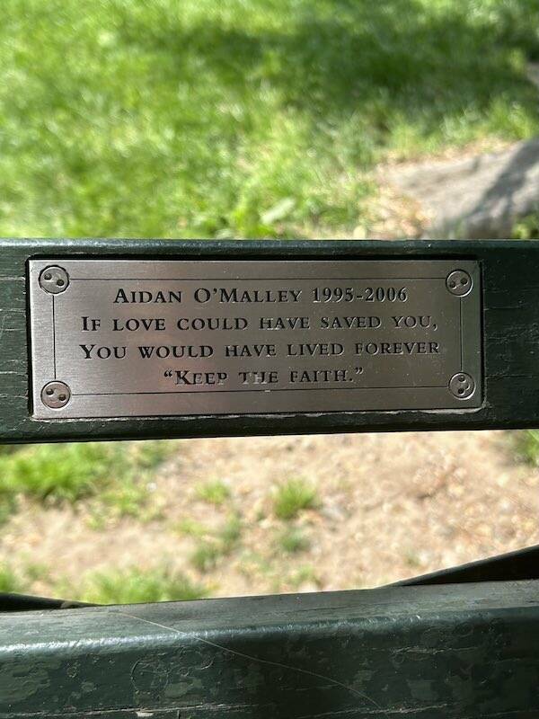 The Most Touching Bench Plaques