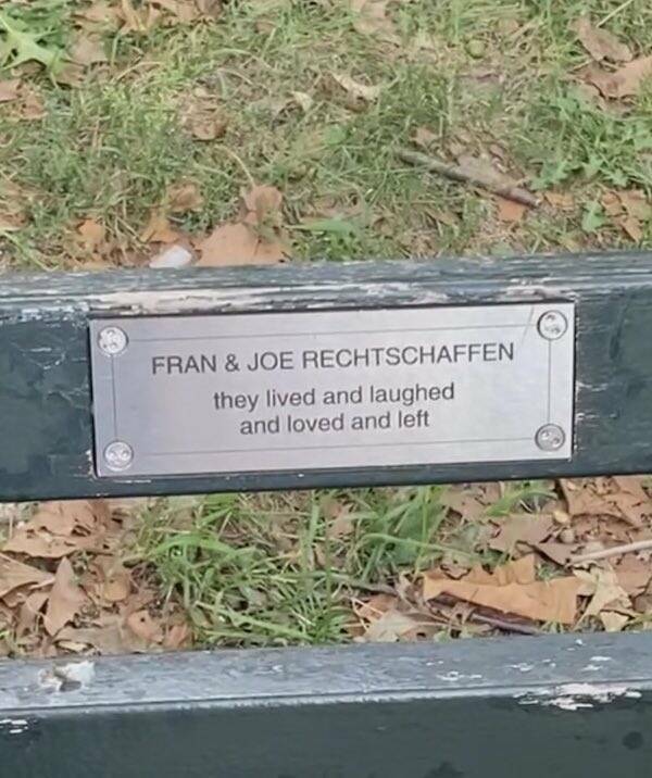 The Most Touching Bench Plaques