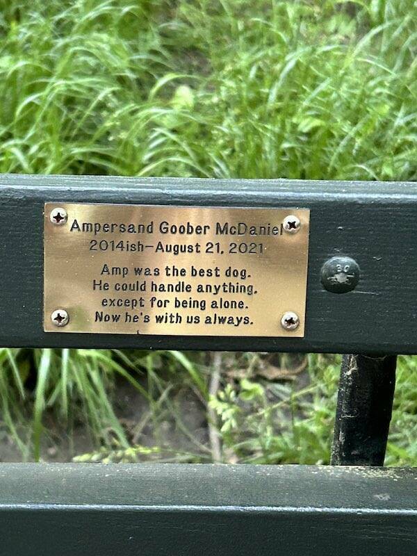 The Most Touching Bench Plaques