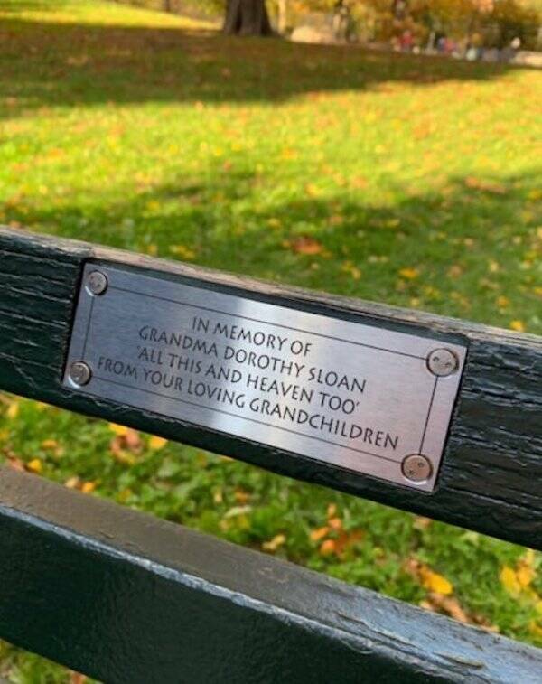 The Most Touching Bench Plaques