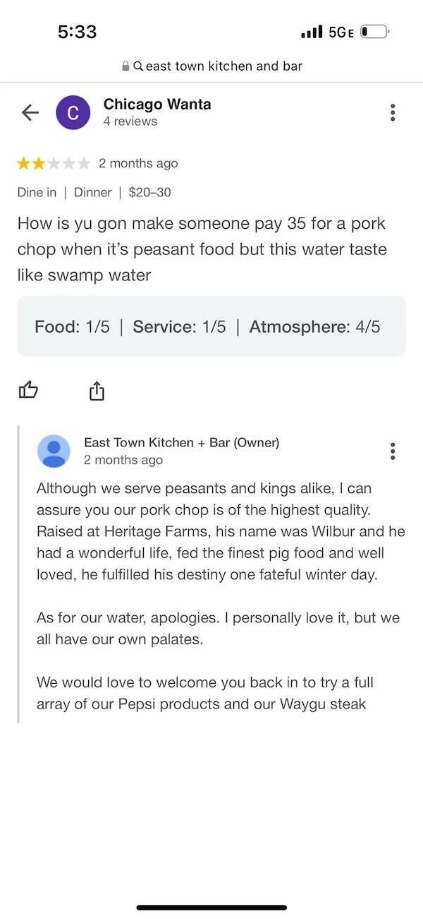 Laugh-Out-Loud Angry Yelp Reviews