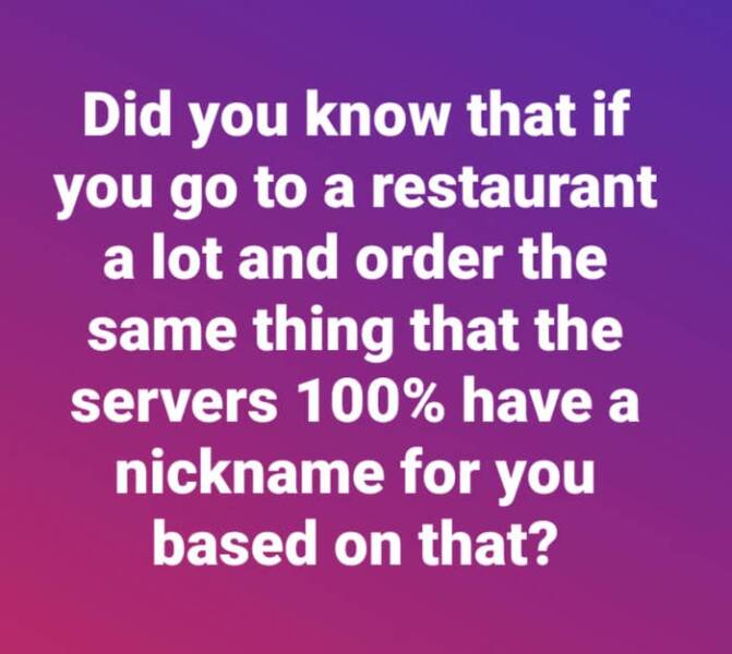 Posts That Only Restaurant Staff Will Get