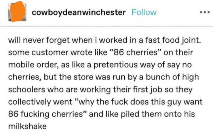 Posts That Only Restaurant Staff Will Get