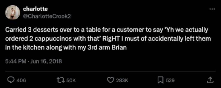 Relatable Tweets For Anyone Who’s Worked In A Restaurant