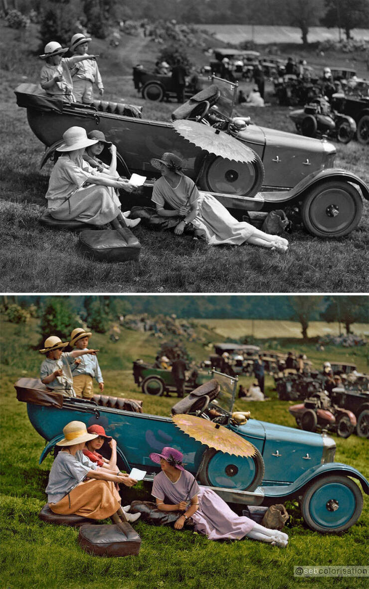 Sebastien De Oliveiras Colorized Vintage Photos