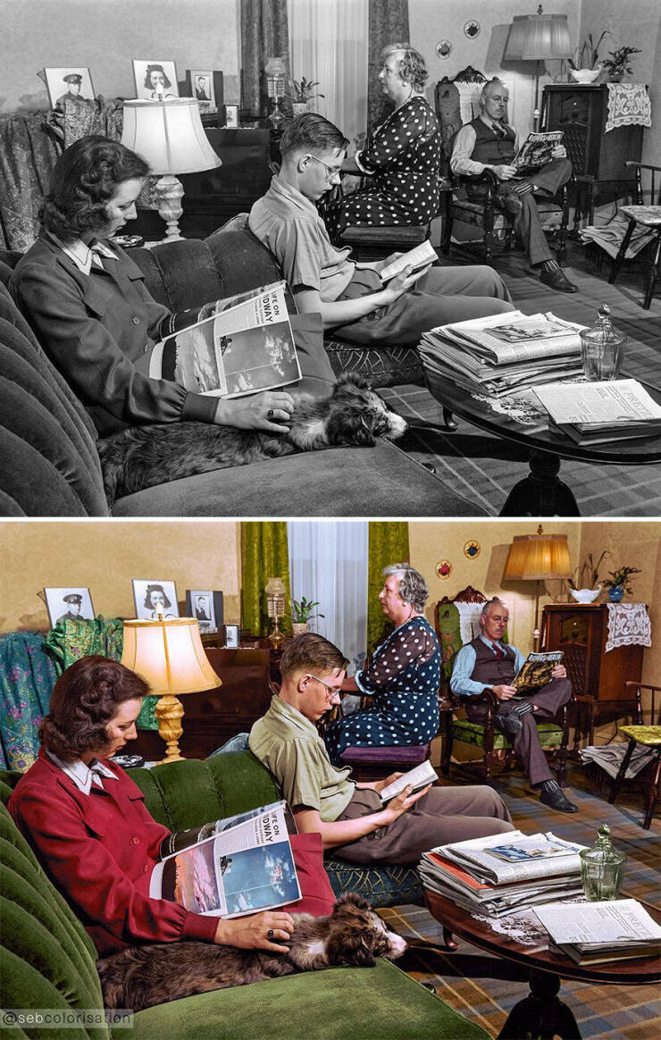 Sebastien De Oliveiras Colorized Vintage Photos