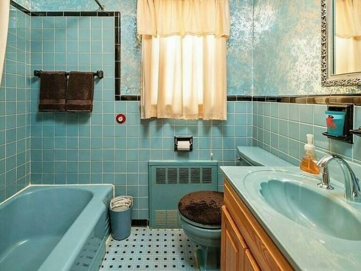 Time-Travel With Funky Vintage Bathrooms