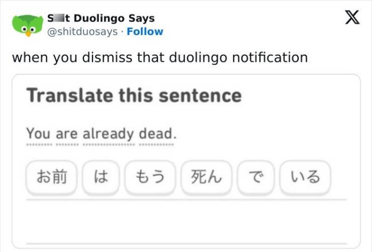 Learning With Laughter: Threatening Duolingo Memes