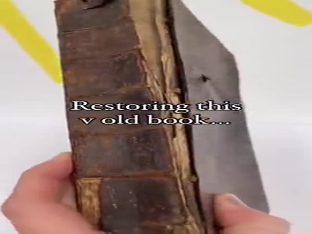 Restoration Of An Old Book