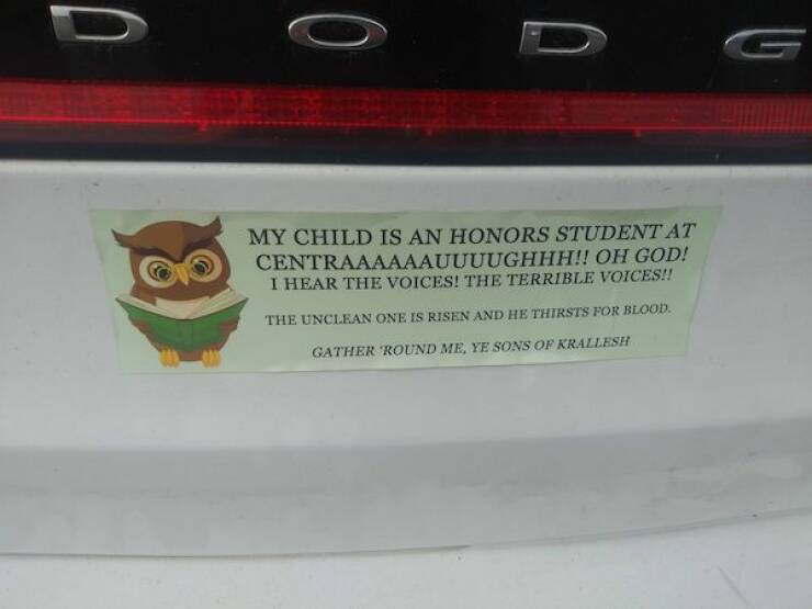 Bumper Sticker “Humor”