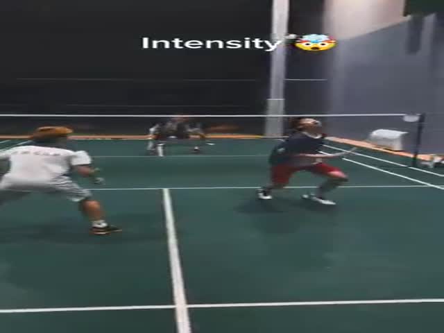 Badminton Players Training