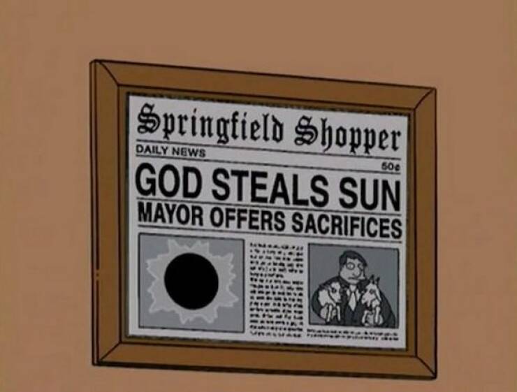 The Funniest Newspaper Headlines From The Simpsons