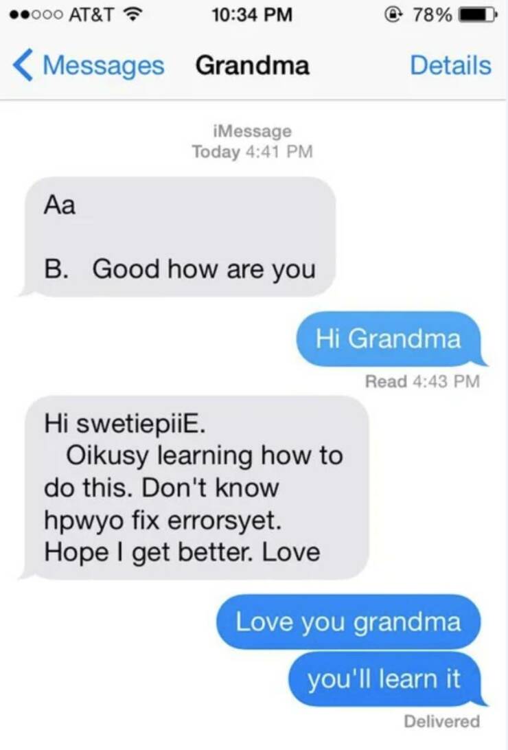 When Older Folks Sent Texts And Made Us Laugh Out Loud