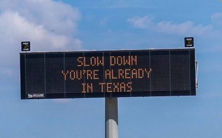 Texas Road Signs That Bring The Laughs