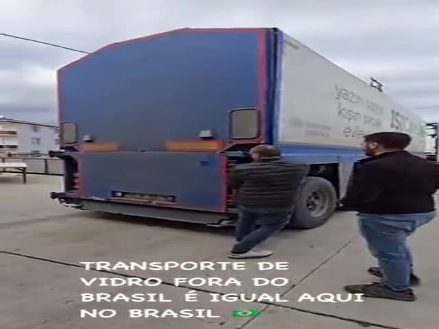 Transportation Of Very Large Glass