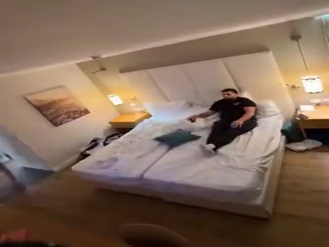 Husband And Wife Are Getting Ready For Work