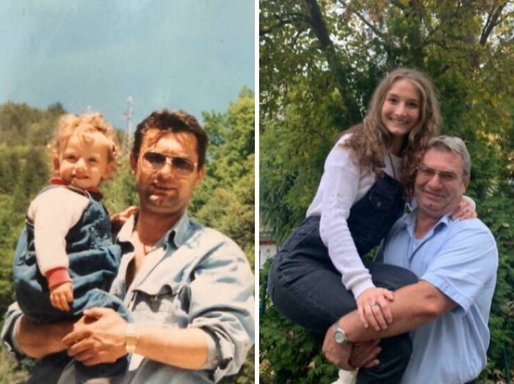 Wholesome Recreated Pics That Capture Nostalgia