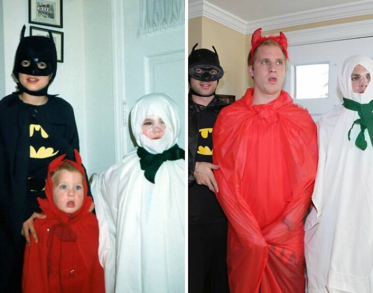 Wholesome Recreated Pics That Capture Nostalgia