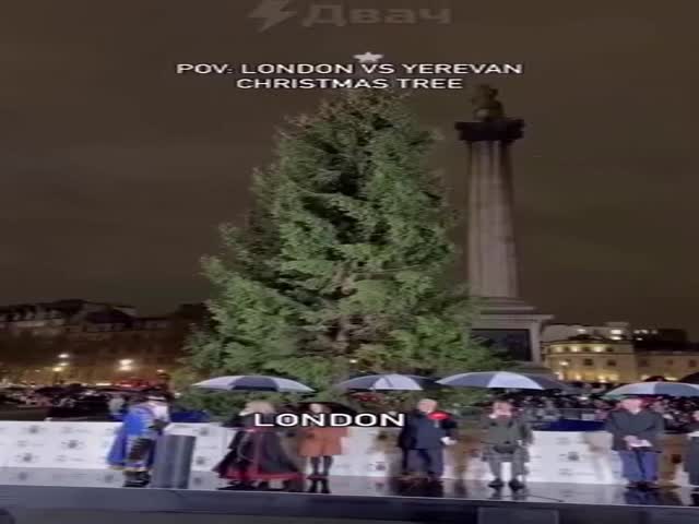 Christmas Tree: London Vs Yerevan