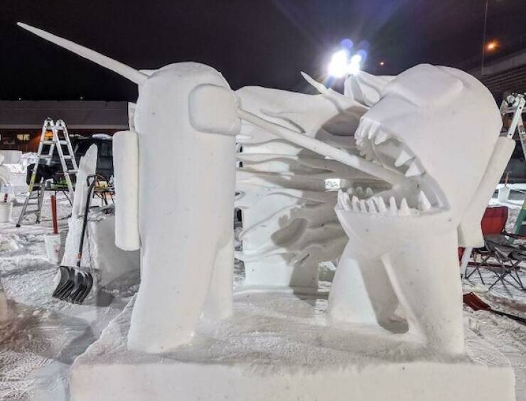 Snow Sculptures That Take Winter Art To New Heights