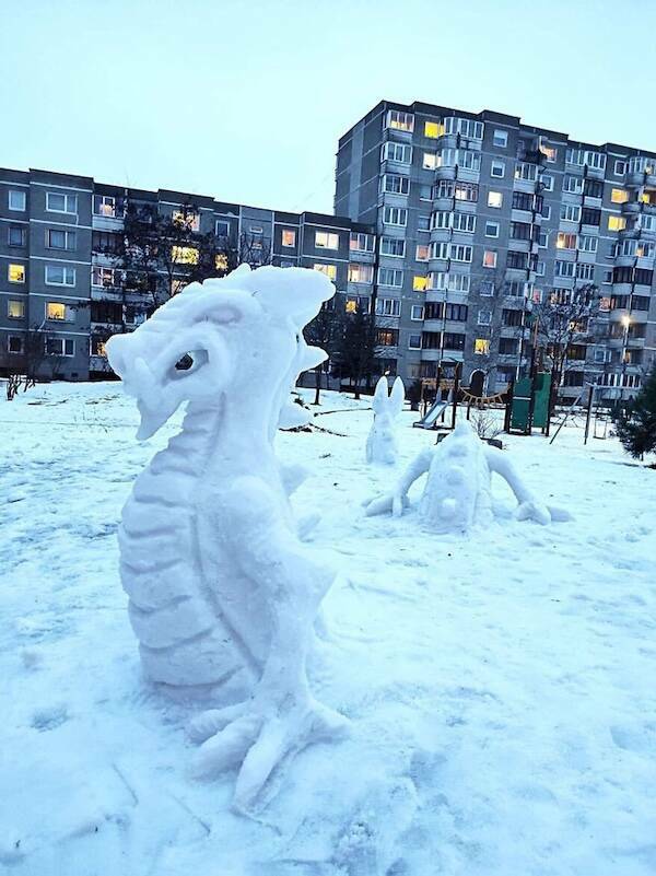 Snow Sculptures That Take Winter Art To New Heights