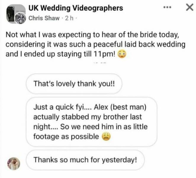 From I Do To Oh No! – Wedding Guest Fails