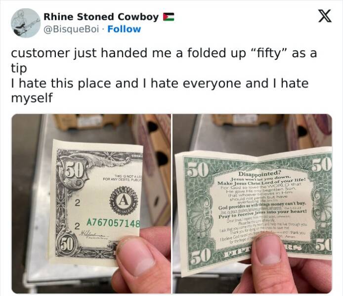 The Most Infuriating Tips Left At Restaurants